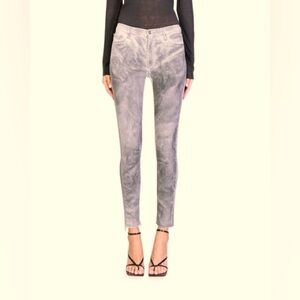 Black Orchid. CARMEN HIGH-RISE ANKLE FRAY JEANS IN ALL OF A TWIST. Size 25